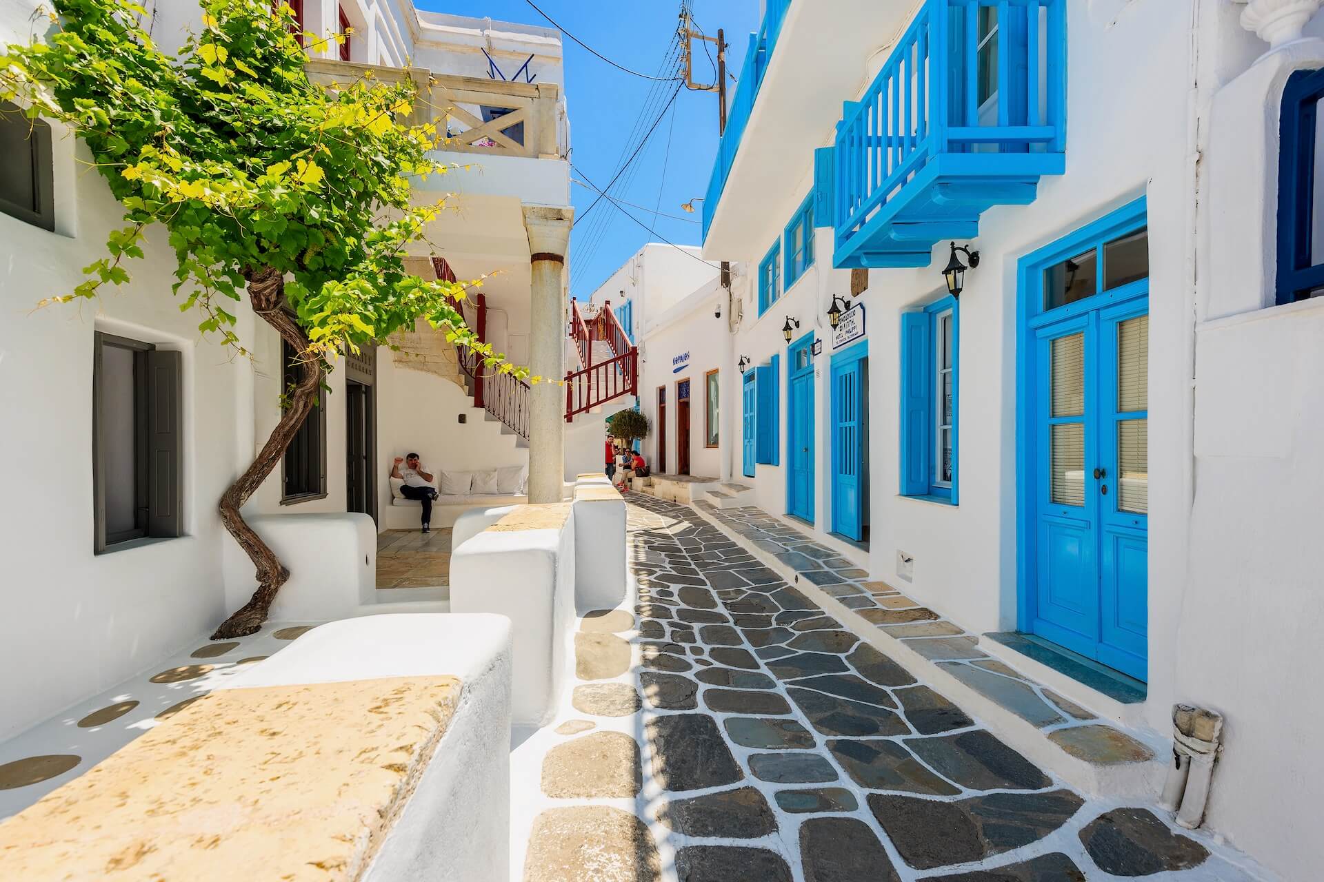 Matogianni on island Mykonos, Greece